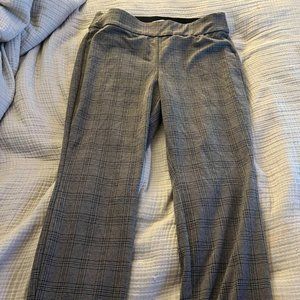Brown/Black patterned skinny/straight dress pants - Size M NEW